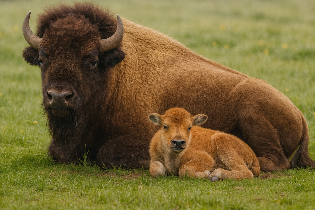 Grass-fed bison