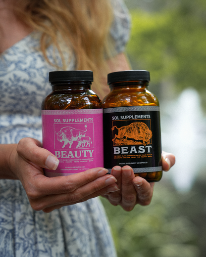 BEAUTY & The BEAST: Men's & Women's Hormone Support Bison Organ Complex